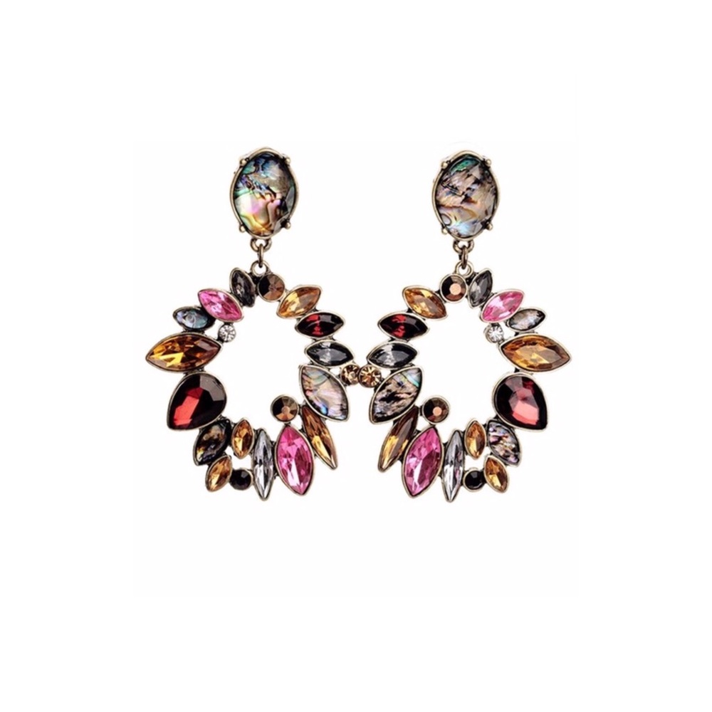 Statement Rhinestone Earrings